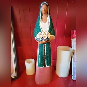 Mexican woman ceramic statue